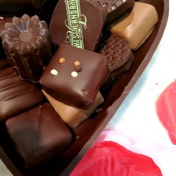 Coeur Garni St Valentin Chocolat Au Lait
